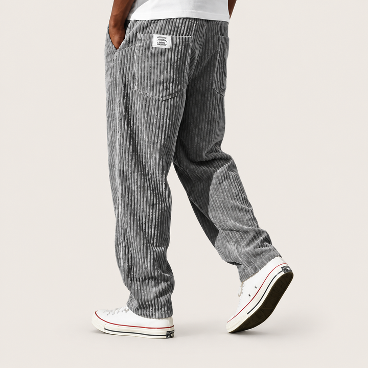 Lässige Herren Cordhose mit Kordelzug