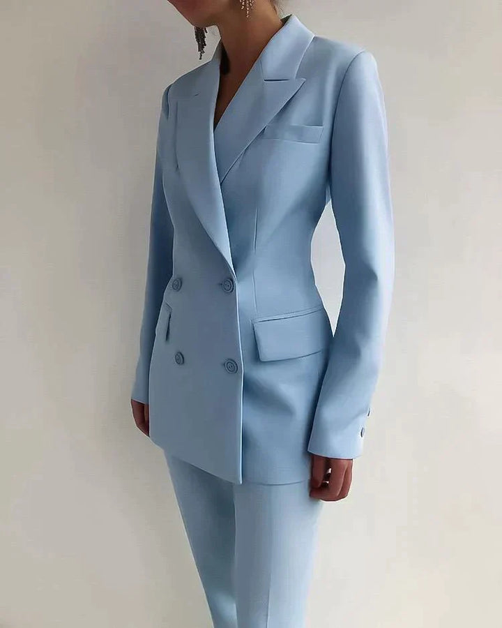 Elegantes Damen Blazer-Hosen-Set