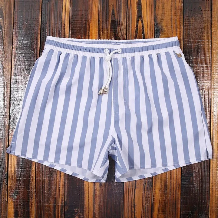 Modische Gestreifte Herren Badeshorts