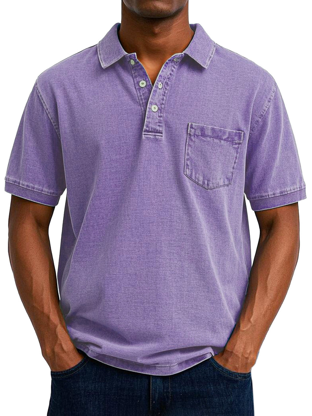 Lässiges Vintage Herren Poloshirt