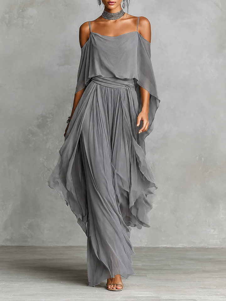 Elegantes Chiffon Damen Set