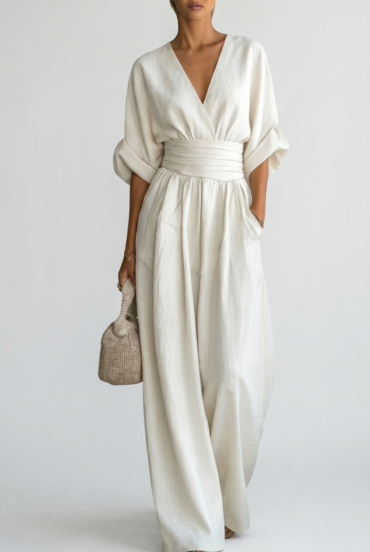 Eleganter Fließender Damen Jumpsuit