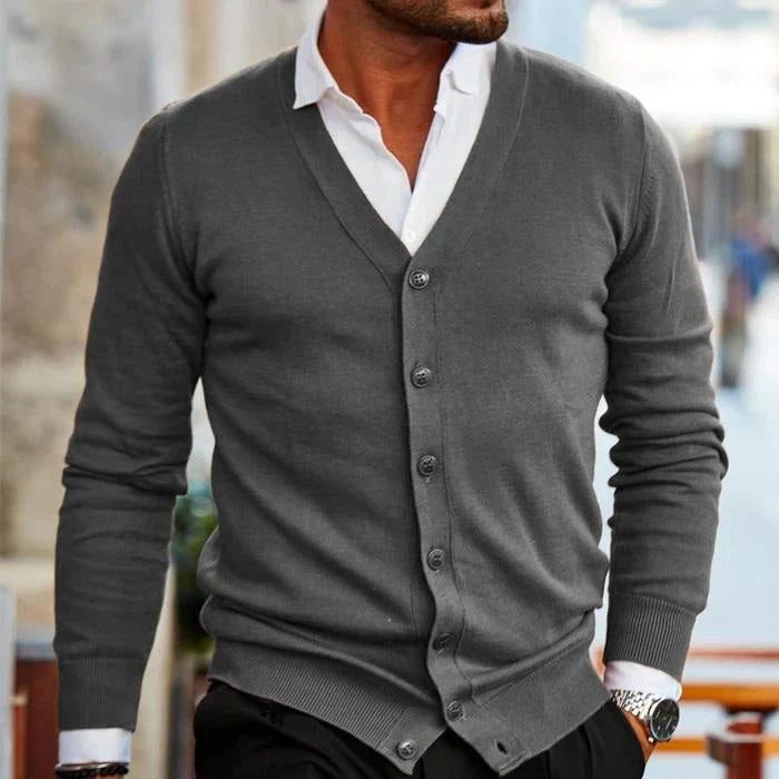 Lässiger Baumwoll Herren Cardigan