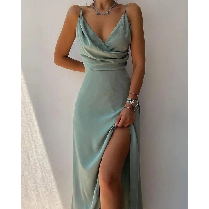 Elegantes Gemustertes Damen Maxikleid für den Sommer