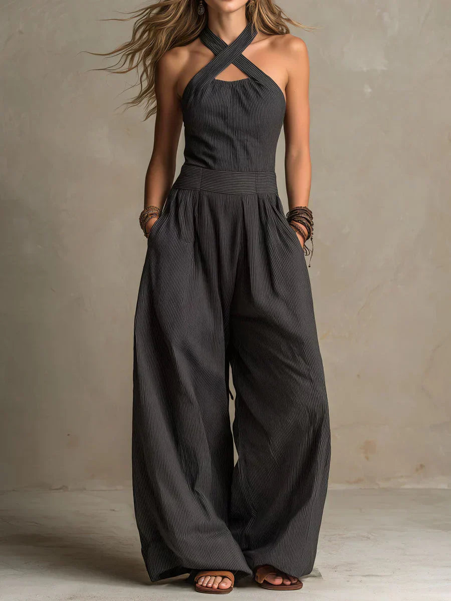 Eleganter Neckholder Damen Jumpsuit