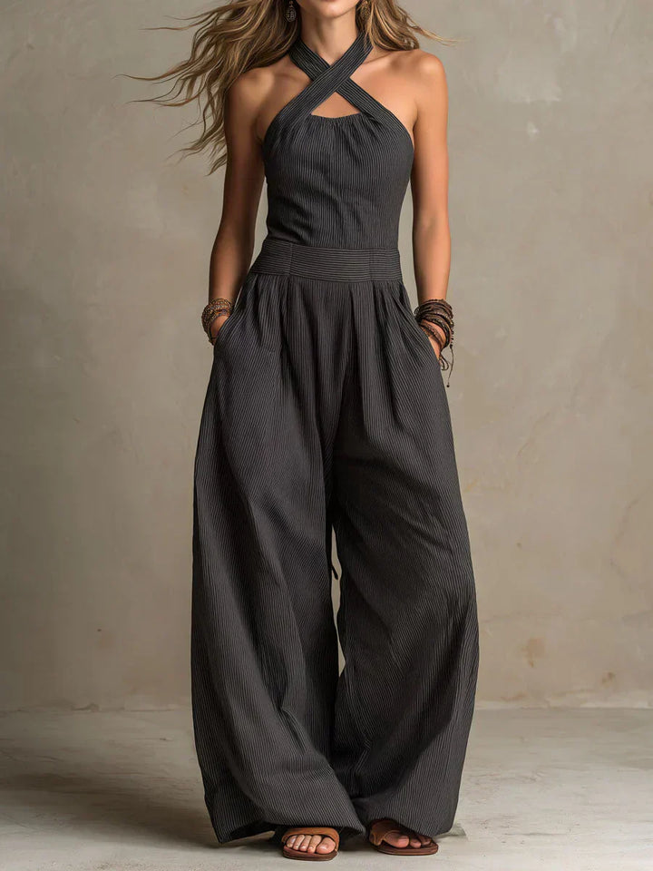 Eleganter Neckholder Damen Jumpsuit