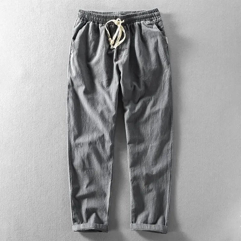 Elegante Leichte Herren Leinenhose