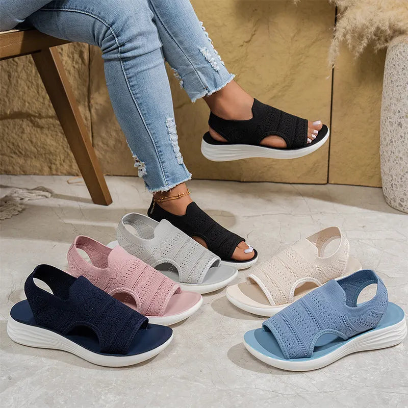 Bequeme Sommerliche Damen Komfort-Sandalen