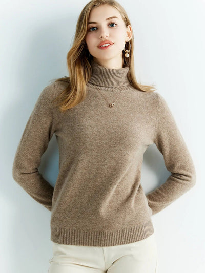 Kuscheliger und warmer Damen Rollkragenpullover aus Merinowolle