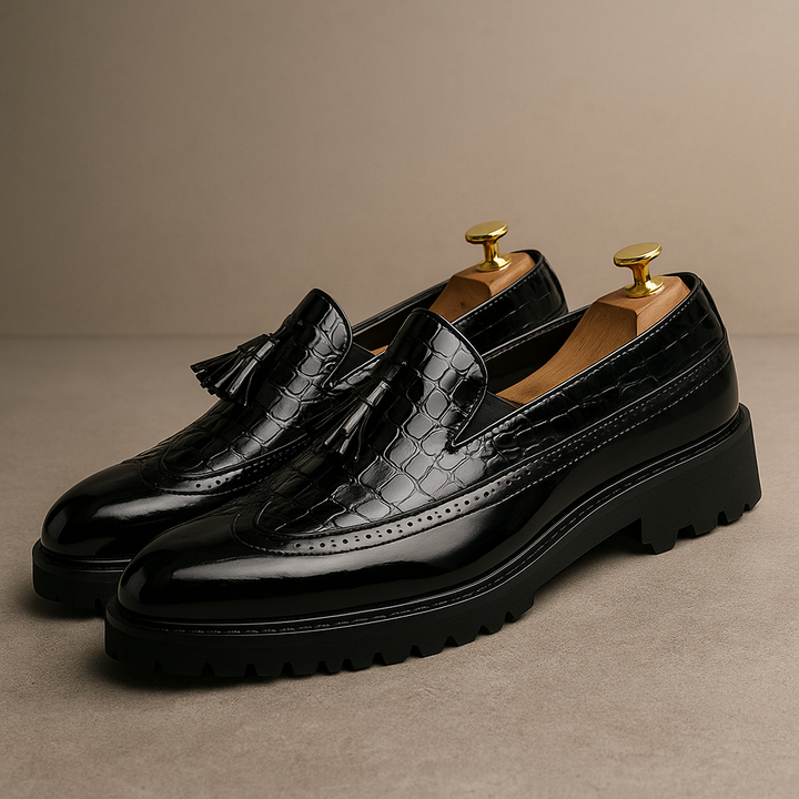 Elegante Klassische Herren Leder-Loafer
