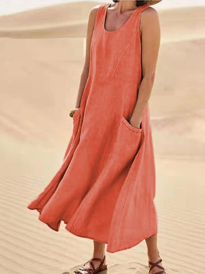Leichtes Langes Damen Sommerkleid