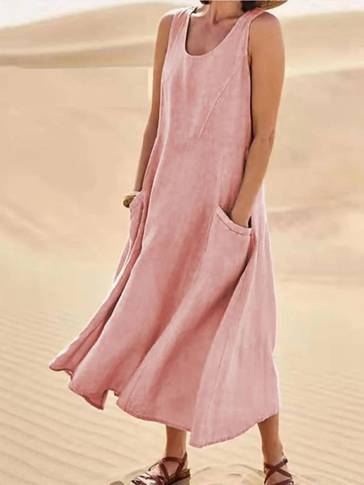 Leichtes Langes Damen Sommerkleid