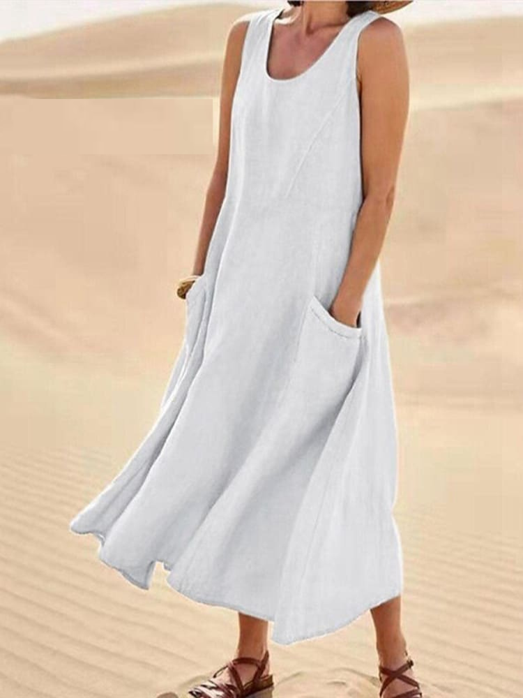 Leichtes Langes Damen Sommerkleid