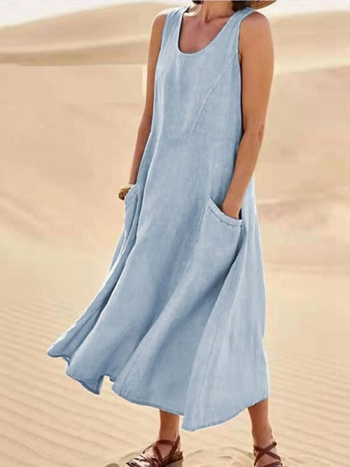 Leichtes Langes Damen Sommerkleid