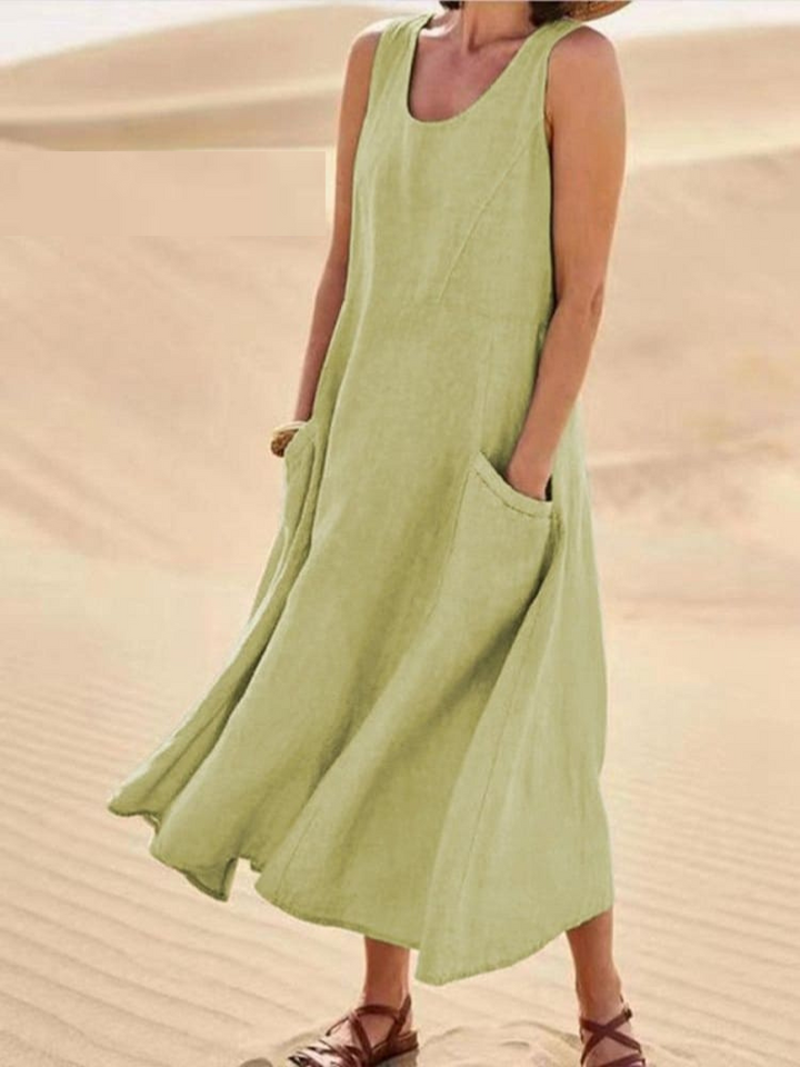 Leichtes Langes Damen Sommerkleid