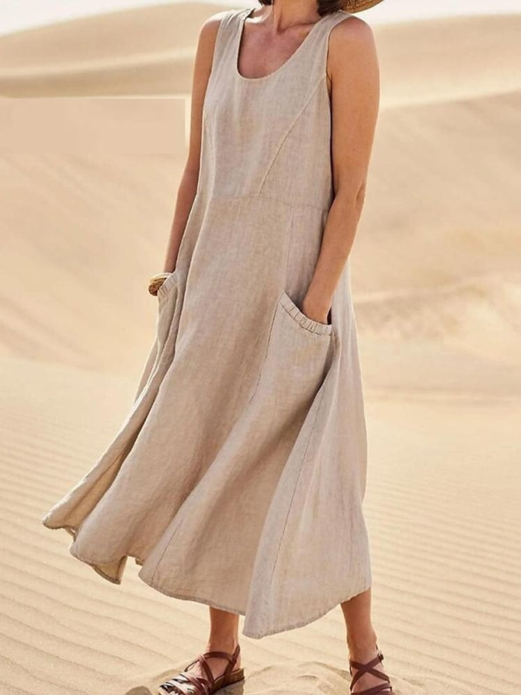 Leichtes Langes Damen Sommerkleid