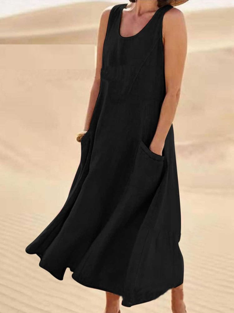 Leichtes Langes Damen Sommerkleid