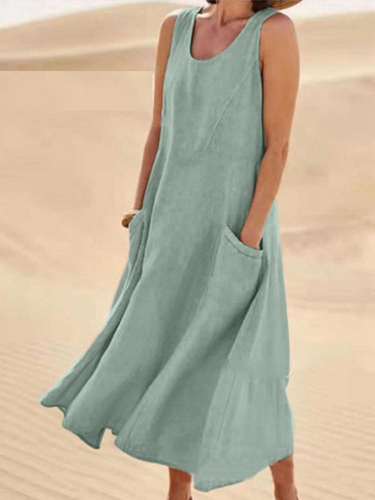 Leichtes Langes Damen Sommerkleid