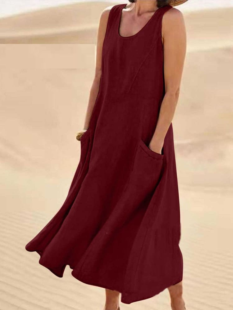 Leichtes Langes Damen Sommerkleid