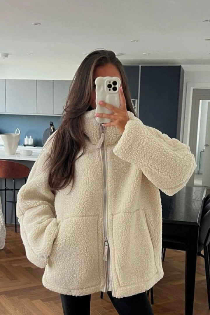 Weicher Damen Teddymantel