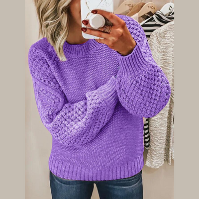 Elia - Kuschelig warmer Damen Strickpullover