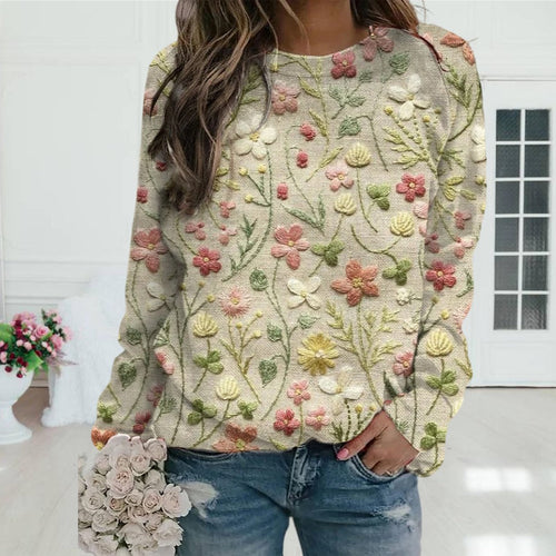 Madeline Lässiges Damen Langarmshirt