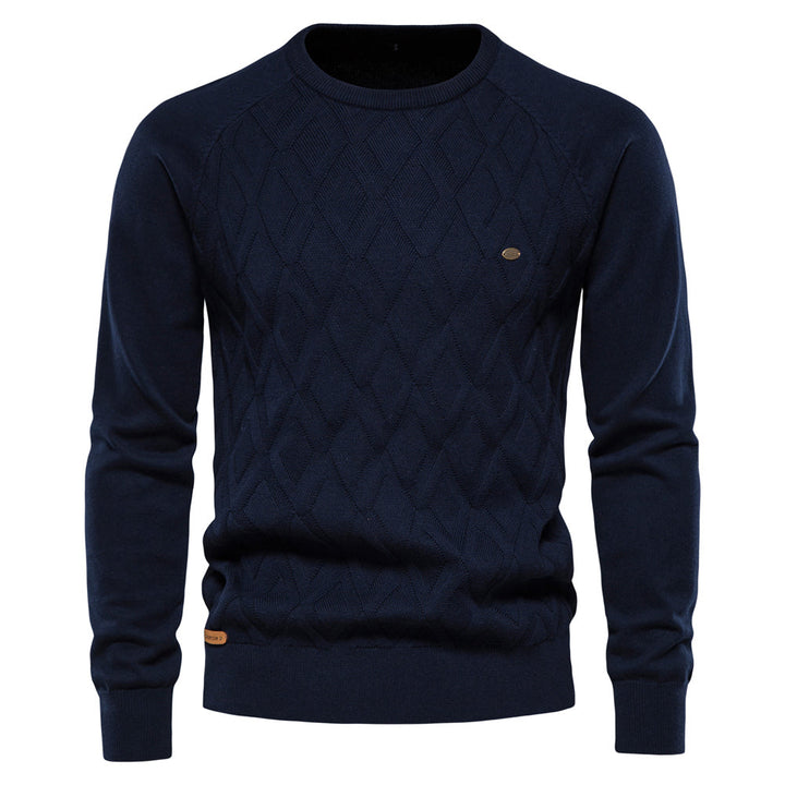 Klassischer Herren Pullover mit Rundhalsausschnitt
