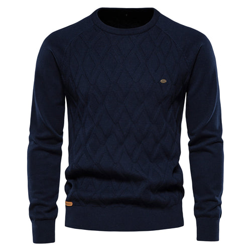 Klassischer Herren Rundhals Pullover