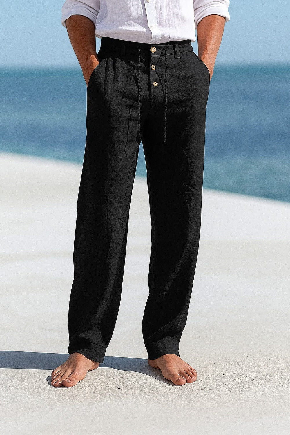 Leichte Atmungsaktive Herren Sommerhose aus Baumwolle