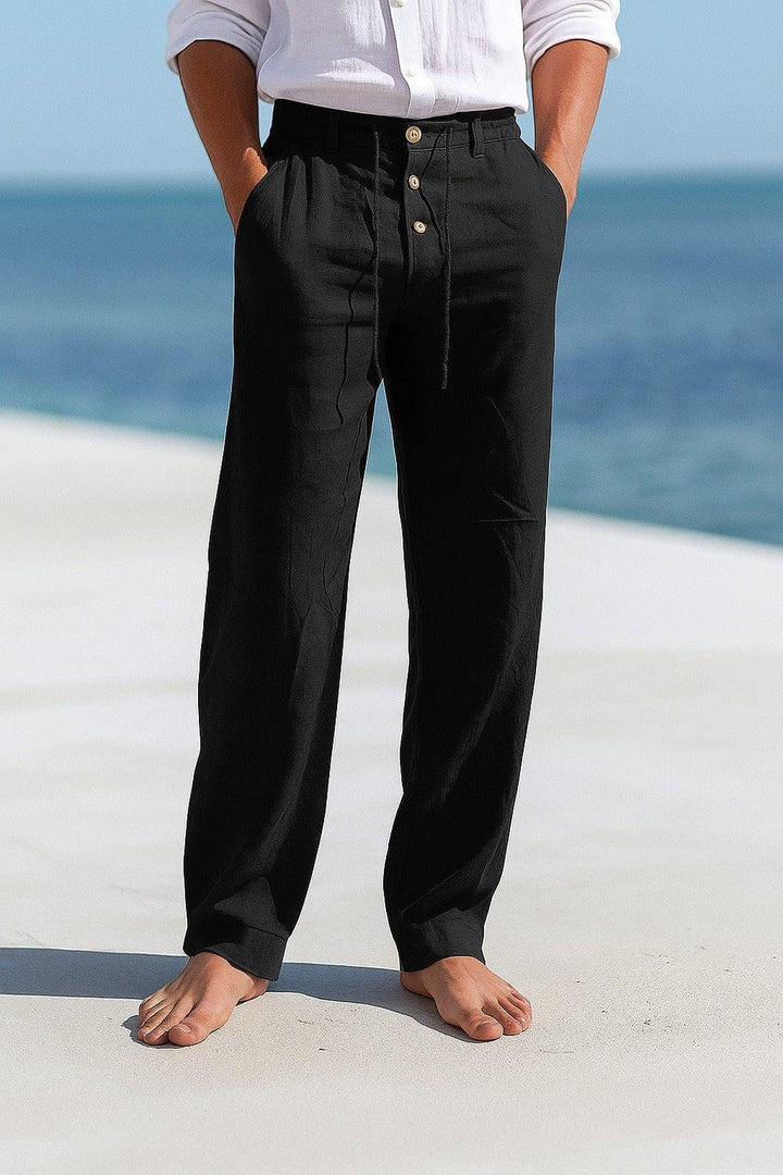 Leichte Atmungsaktive Herren Sommerhose aus Baumwolle