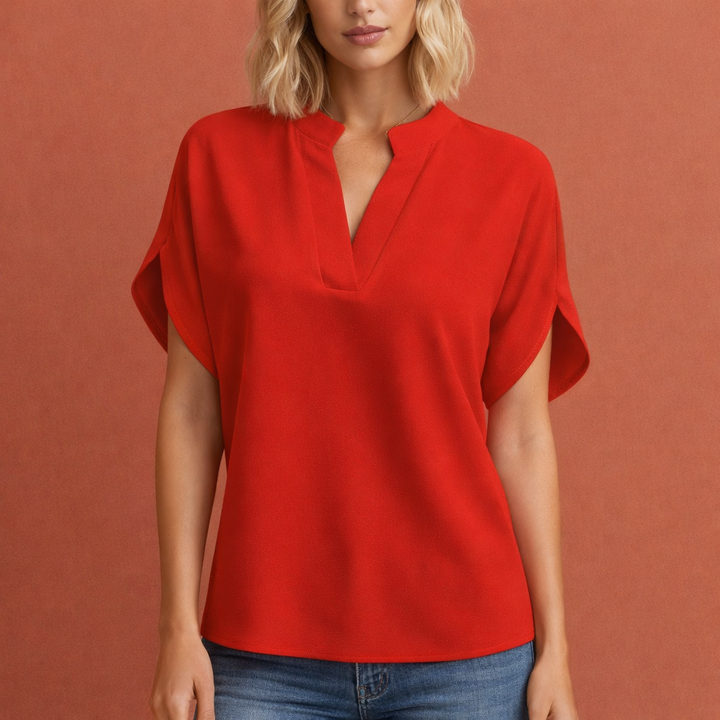 Elegante Luftige Damen Bluse mit Schmeichelhaftem Schnitt