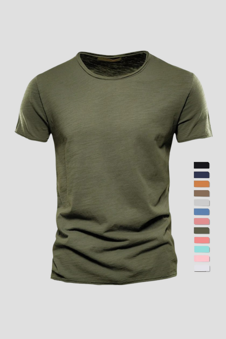Weiches Atmungsaktives Herren T-Shirt aus Baumwolle
