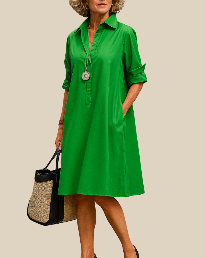 Elegantes Damen Hemdblusenkleid