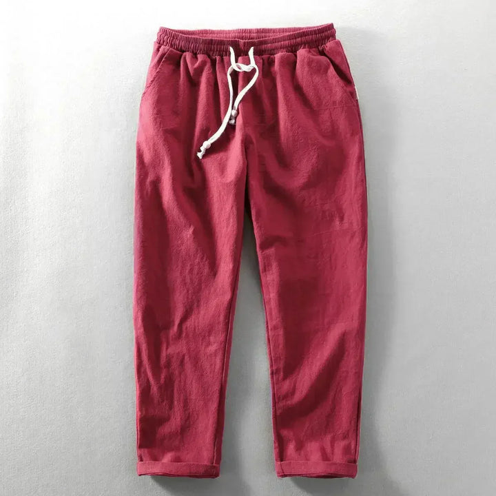 Elegante Leichte Herren Leinenhose