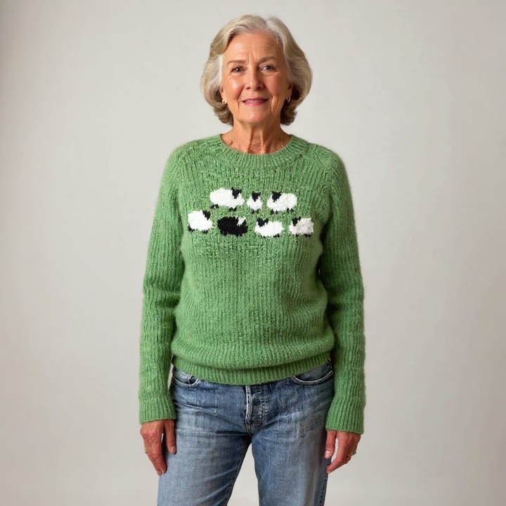 Handgefertigter Isländischer Damen Pullover im Vintage-Stil