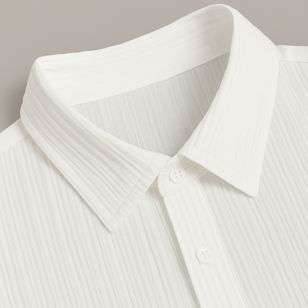 Lässiges Herren Zweiteiliges Lounge-Set aus Ripp-Jersey