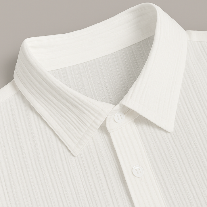 Lässiges Herren Zweiteiliges Lounge-Set aus Ripp-Jersey