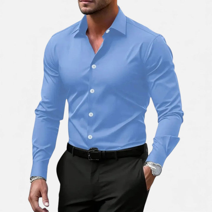 Elegantes Slim-Fit Herren Langarmhemd