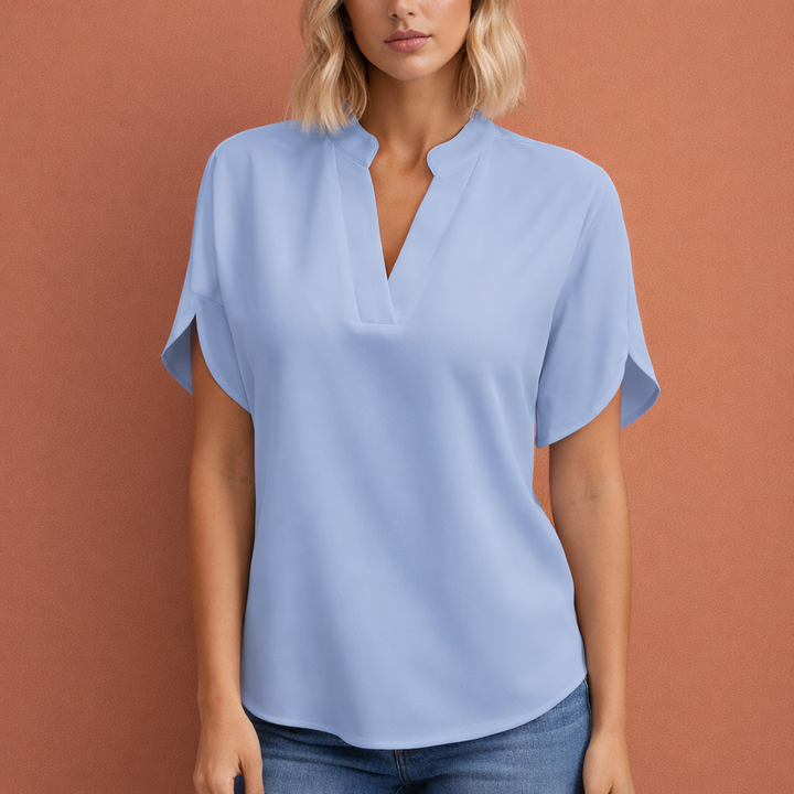 Elegante Luftige Damen Bluse mit Schmeichelhaftem Schnitt