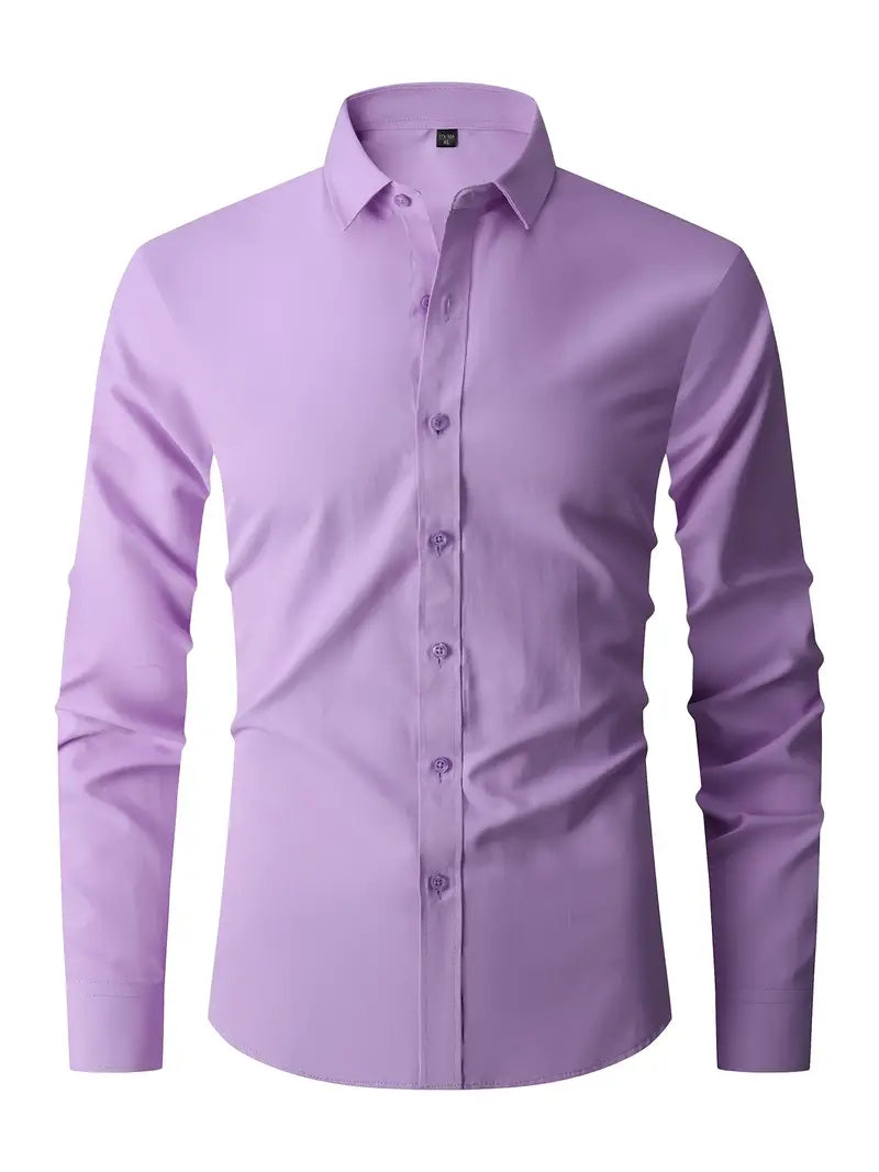 Elegantes Vielseitiges Herren Langarmhemd