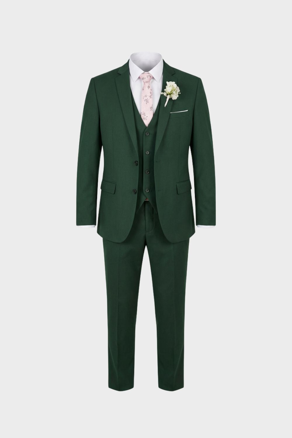 Eleganter 3-Teiliger Herren Anzug mit Weste