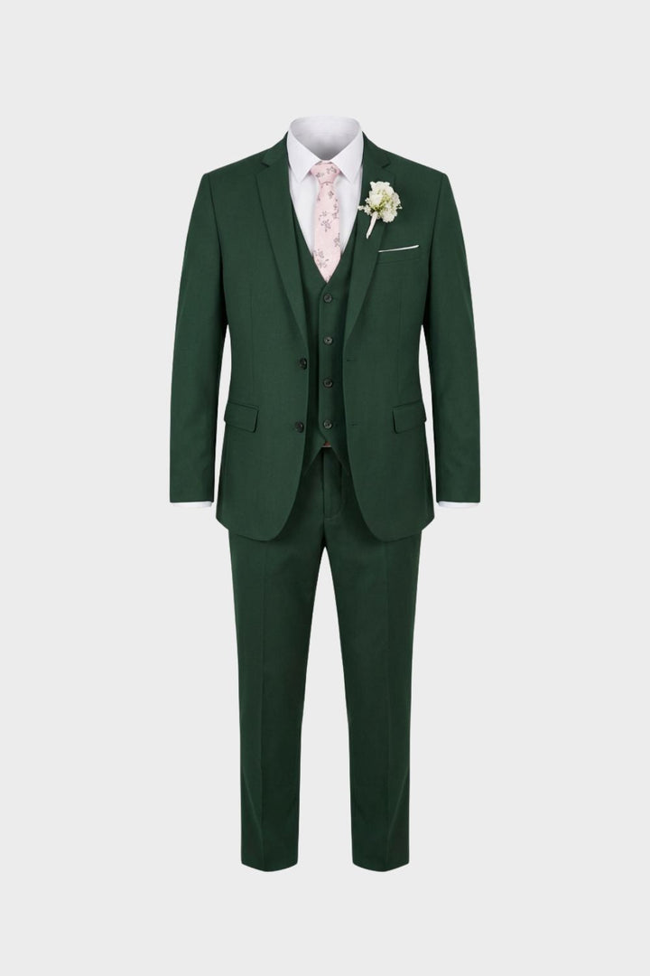 Eleganter 3-Teiliger Herren Anzug mit Weste