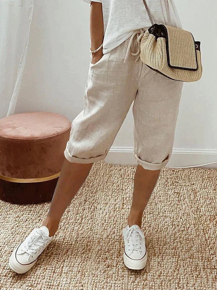 Lässige Bequeme Damen Bermudahose aus Baumwolle