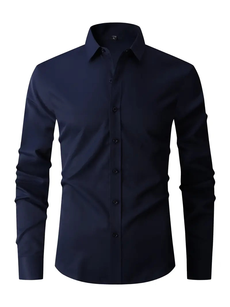 Elegantes Vielseitiges Herren Langarmhemd
