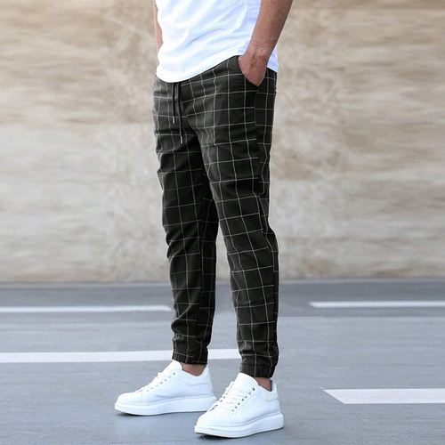 Bequeme Karierte Herren Jogginghose