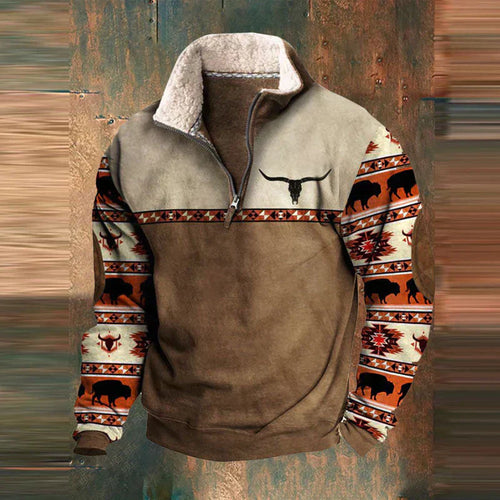 Modischer Sportlicher Herren Zip-Up Pullover