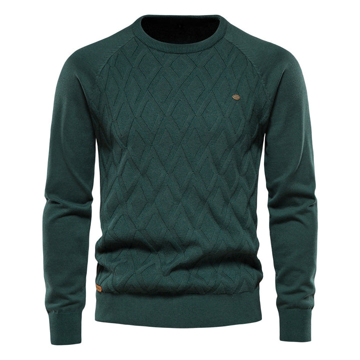Klassischer Herren Pullover mit Rundhalsausschnitt