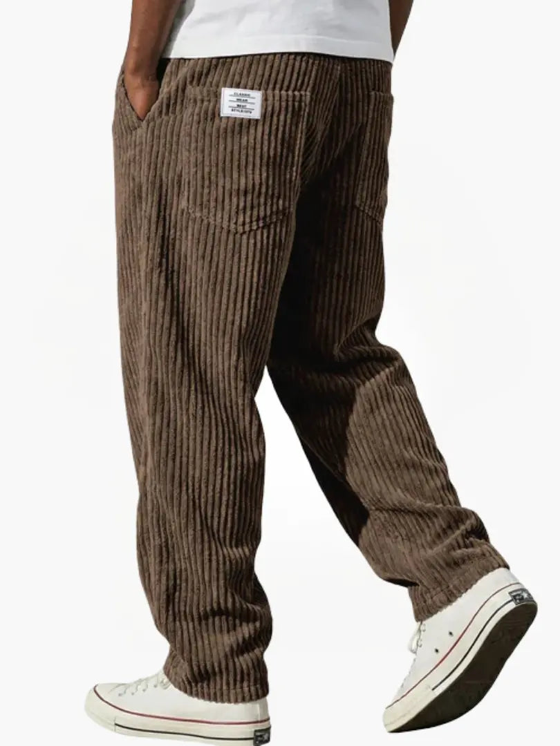 Lässige Herren Cordhose mit Kordelzug