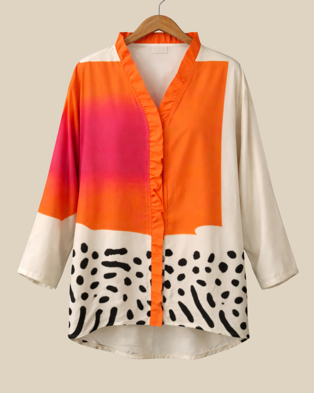 Elegante Fließende Damen Volantbluse
