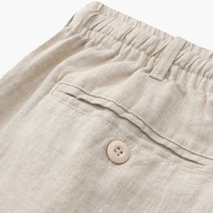 Leichte Atmungsaktive Herren Leinenshorts